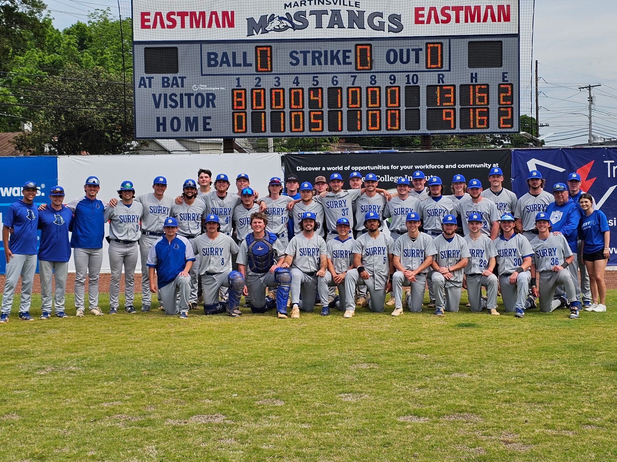 Surry Advances to NJCAA Division III World Series